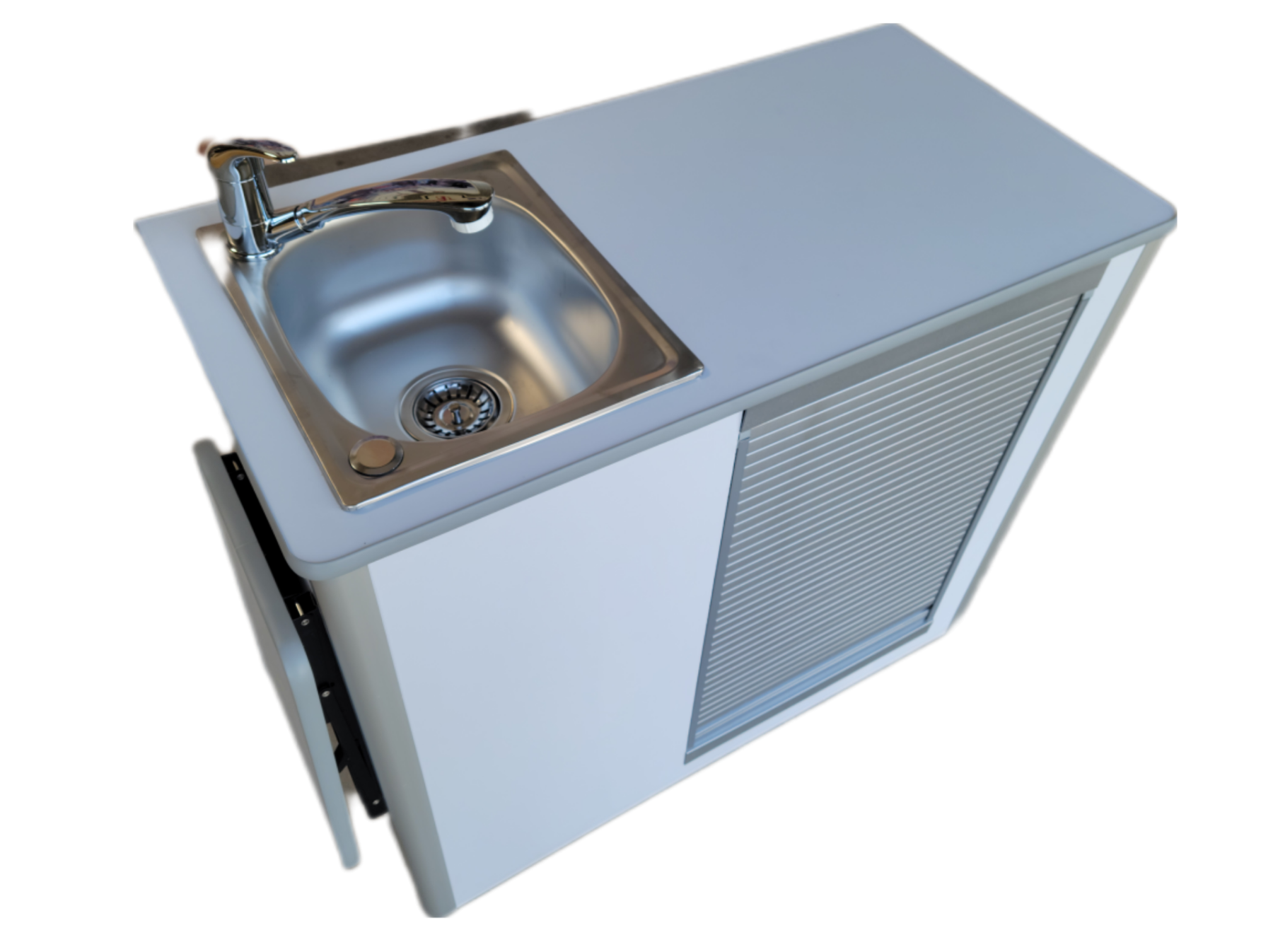 Meuble cuisine amovible blanc