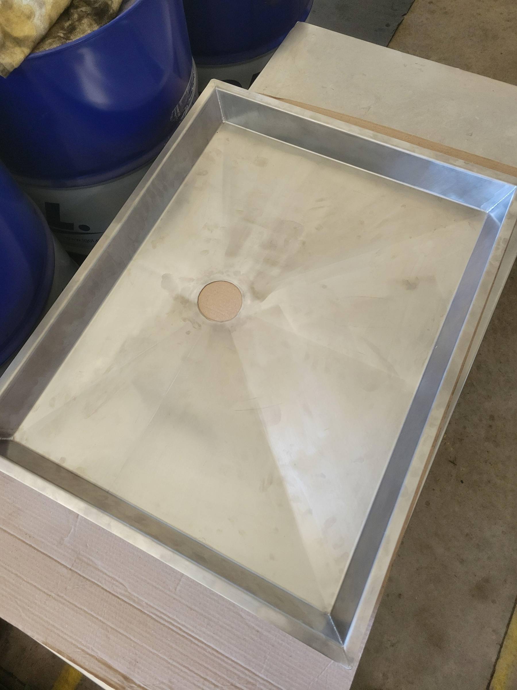 Bac à douche inox sur mesure